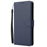 Xiaomi Redmi 10 (5G) Leather Case with Wallet and Strap - Blue