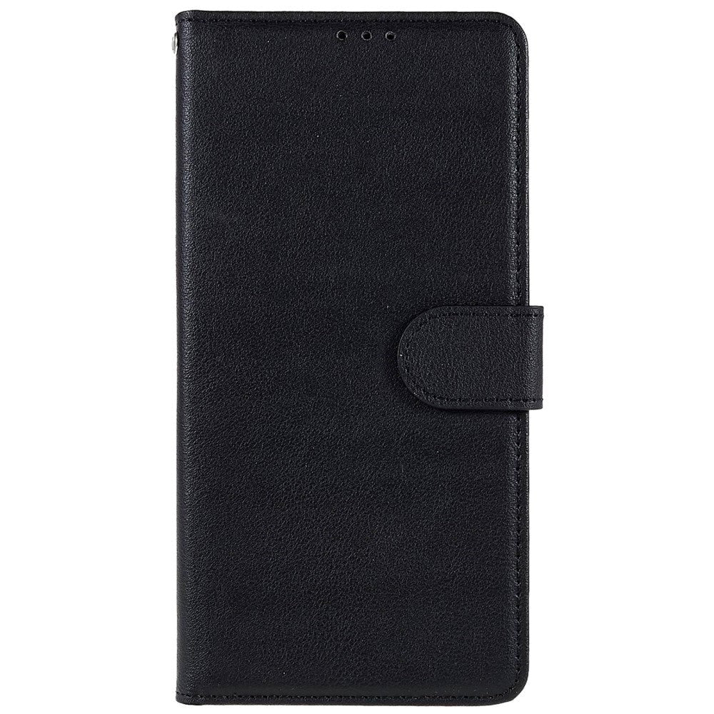 Oppo A76 / Realme 9i Leather Flip Case w. Wallet & Stand Function - Black