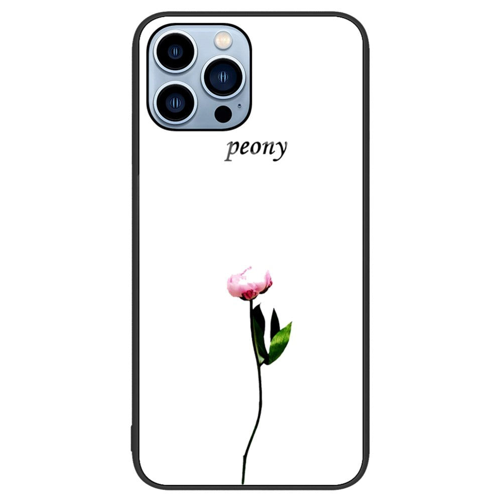 iPhone 14 Pro with Tempered Glass - Peony