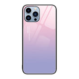 iPhone 14 Pro Back Case w. Glass Back - Purple / Pink Fade