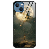 iPhone 14 Plus Case with Tempered Glass - Moon