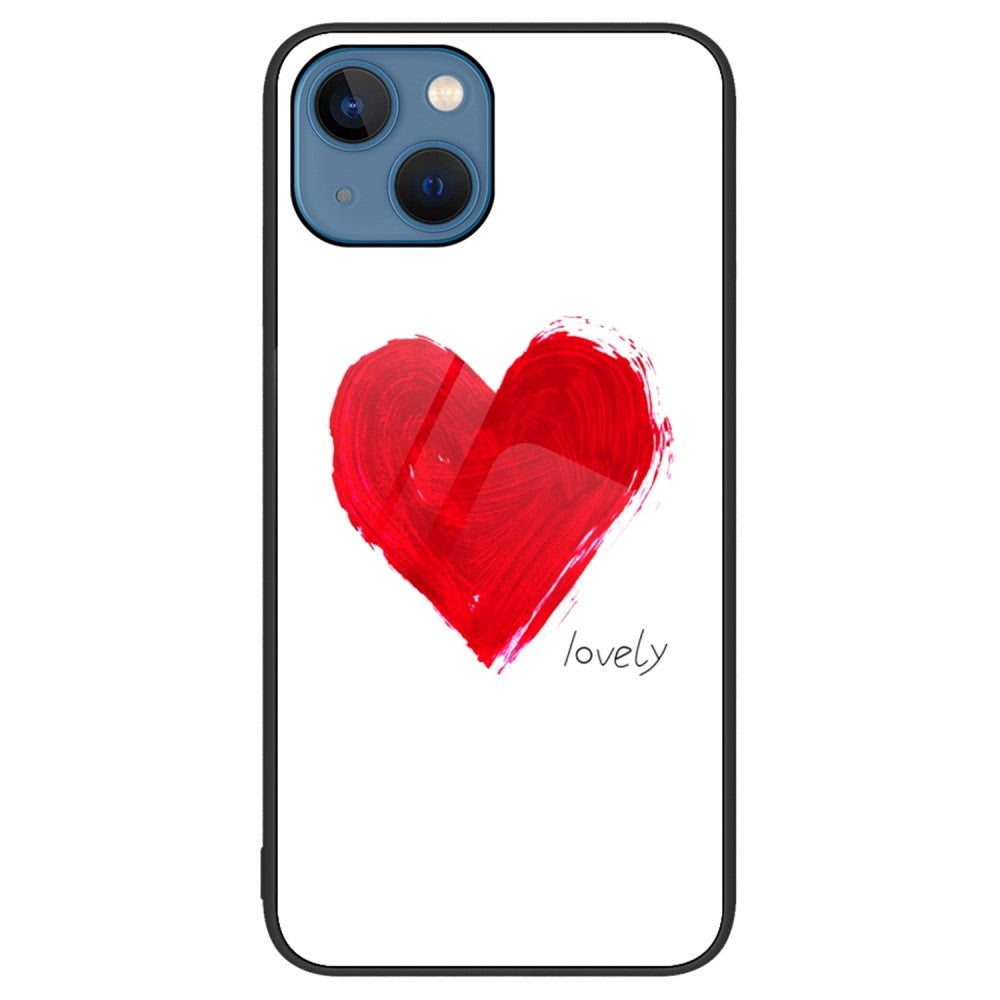 iPhone 14 Plus Case with Tempered Glass - Heart