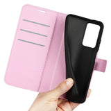 Xiaomi Poco F4 Litchi Leather Flip Cover w. Wallet - Pink