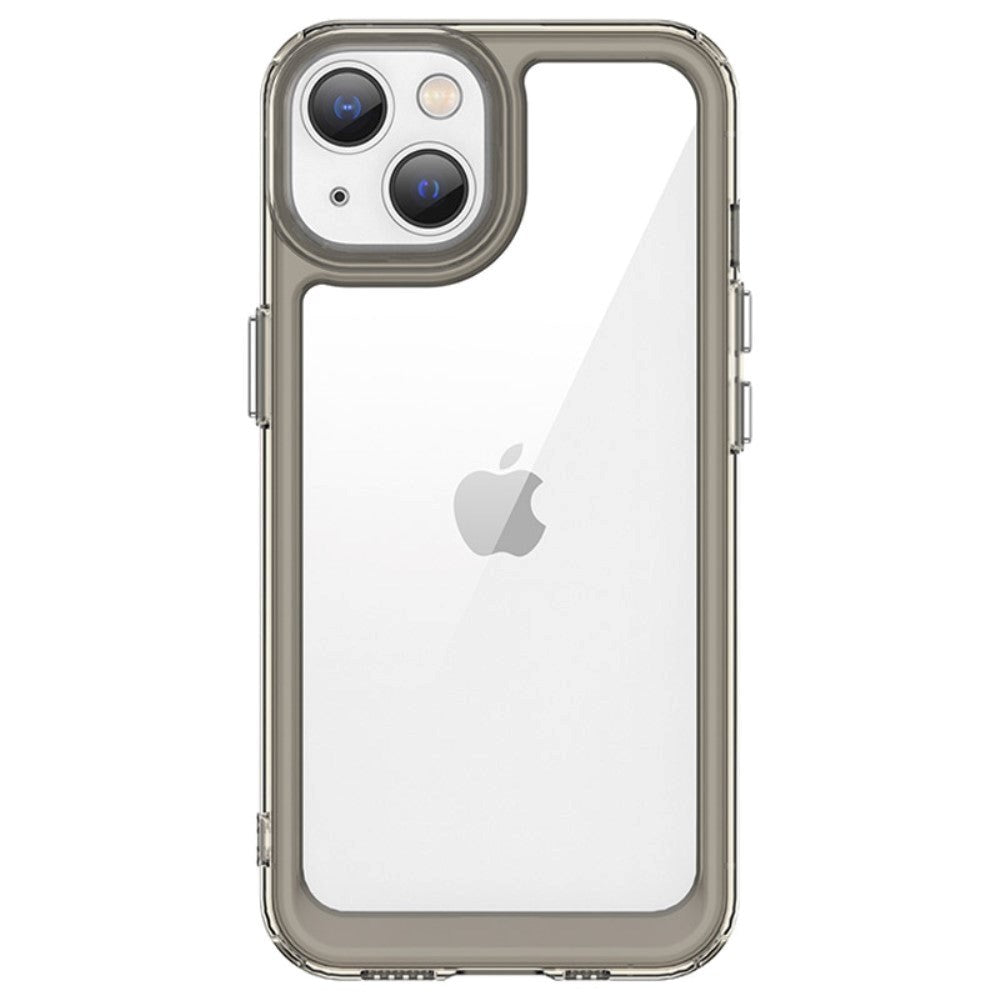 iPhone 14 Acrylic Combo Back Case - Transparent / Transparent Grey