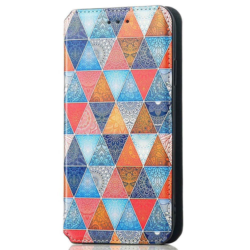 iPhone 14 Plus PU Leather Flip Case with Wallet - Mandala