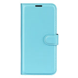 Xiaomi Poco F4 GT Litchi Leather Wallet Case - Light Blue