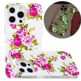 iPhone 14 Pro Flexible TPU Plastic Back Case - Pink Roses