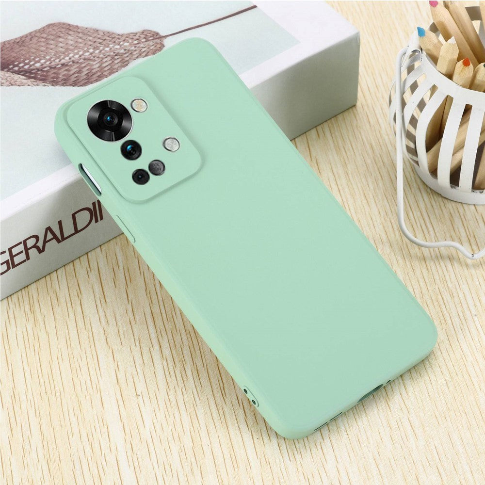 OnePlus Nord 2T (5G) Silicone Case w. Strap - Green