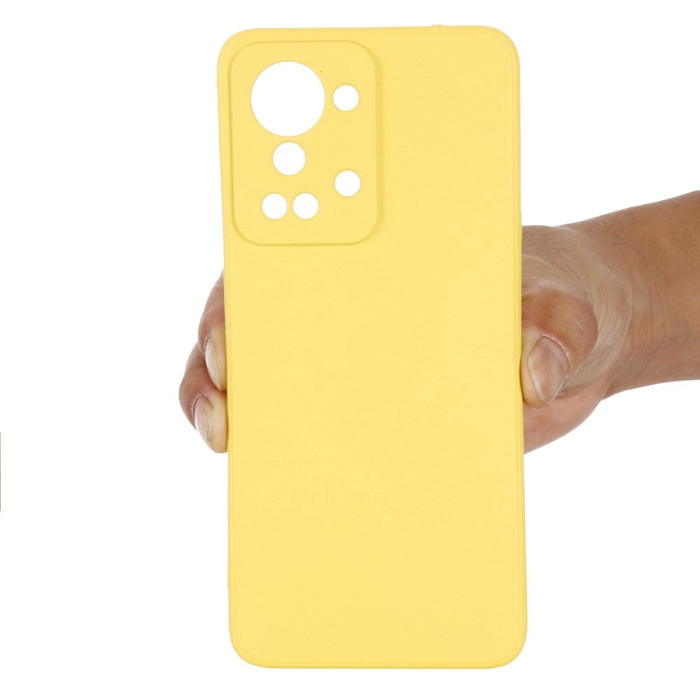 OnePlus Nord 2T (5G) Silicone Case w. Strap - Yellow