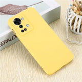 OnePlus Nord 2T (5G) Silicone Case w. Strap - Yellow