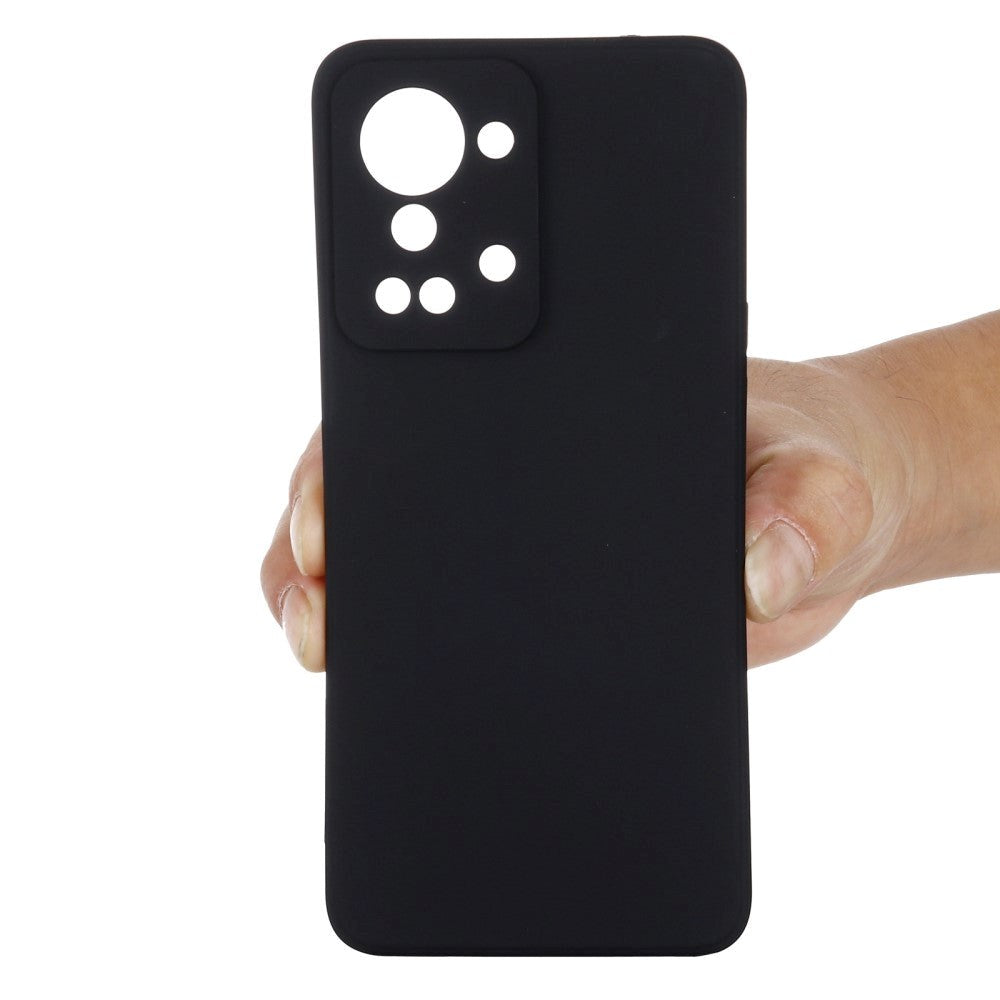 OnePlus Nord 2T (5G) Silicone Case w. Strap - Black