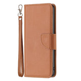 Nothing Phone (1) PU Leather Flip Case with Strap & Card Holder - Brown