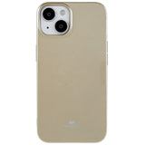 GOOSPERY iPhone 14 Flexible Plastic Back Case - White Gold