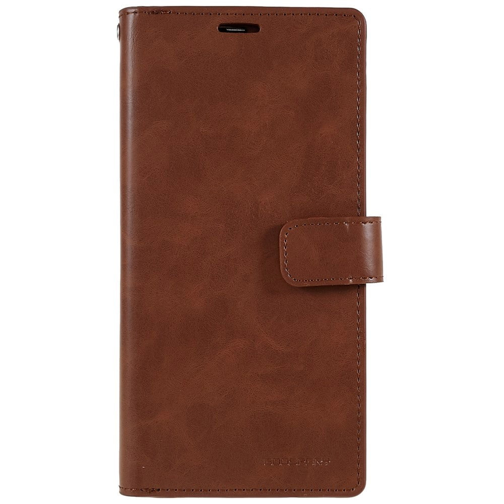 iPhone 14 Pro Max MERCURY GOOSPERY Mansoor Leather Cover w. Wallet - Brown