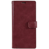 iPhone 14 Pro Max MERCURY GOOSPERY Mansoor Leather Cover w. Wallet - Wine Red