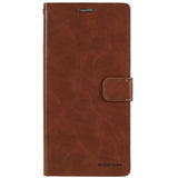 iPhone 14 Pro Max GOOSPERY Blue Moon Leather Wallet Case - Brown