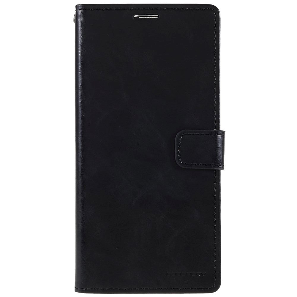 iPhone 14 Pro GOOSPERY Blue Moon Leather Wallet Case - Black