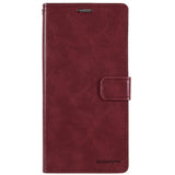 iPhone 14 Pro GOOSPERY Blue Moon Leather Wallet Case - Wine Red