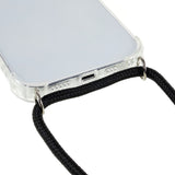 iPhone 14 Pro Max Flexible Plastic Case with Hand Strap - Transparent