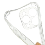 iPhone 14 Pro Flexible Plastic Case with Hand Strap - Transparent