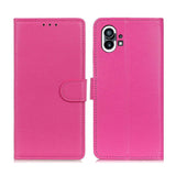 Nothing Phone (1) Leather Flip Case w. Wallet & Magnetic Closure - Pink