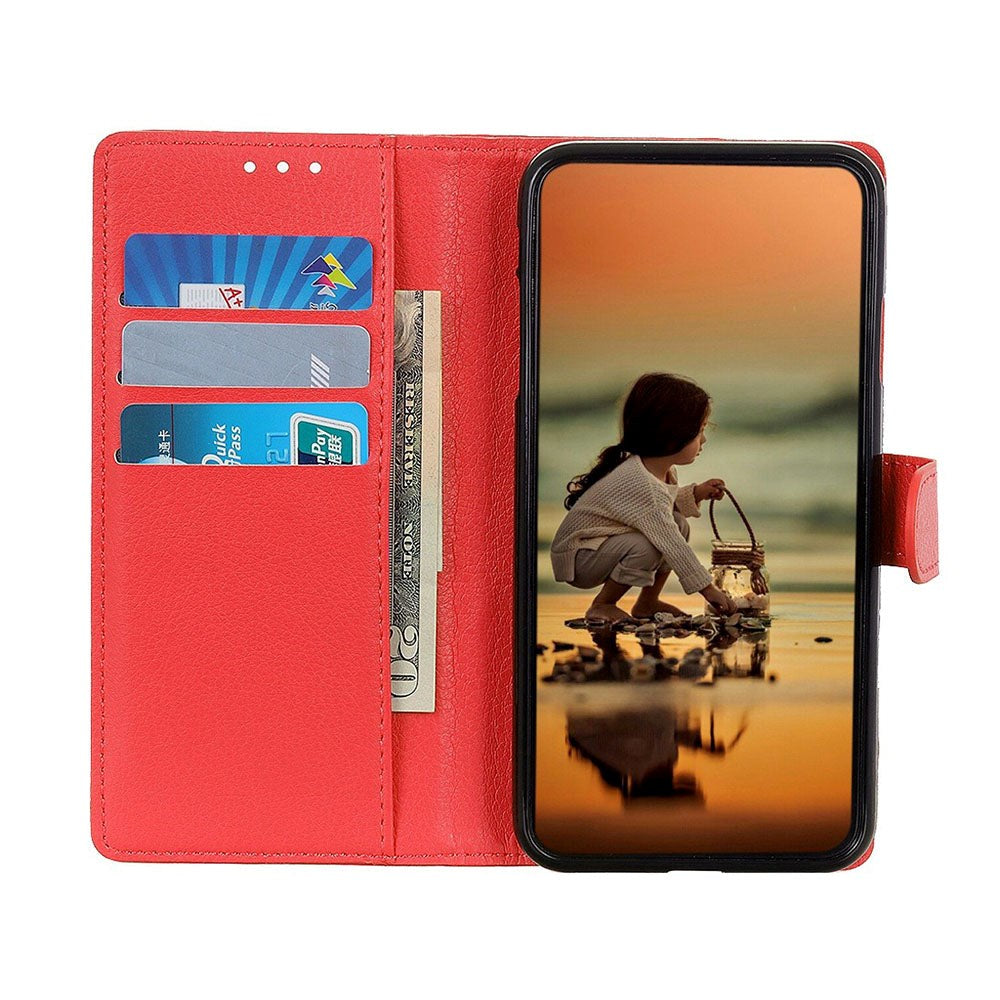 Nothing Phone (1) Leather Flip Case w. Wallet & Magnetic Closure - Red