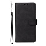 Xiaomi Poco F4 Leather Case with Wallet and Strap - Black