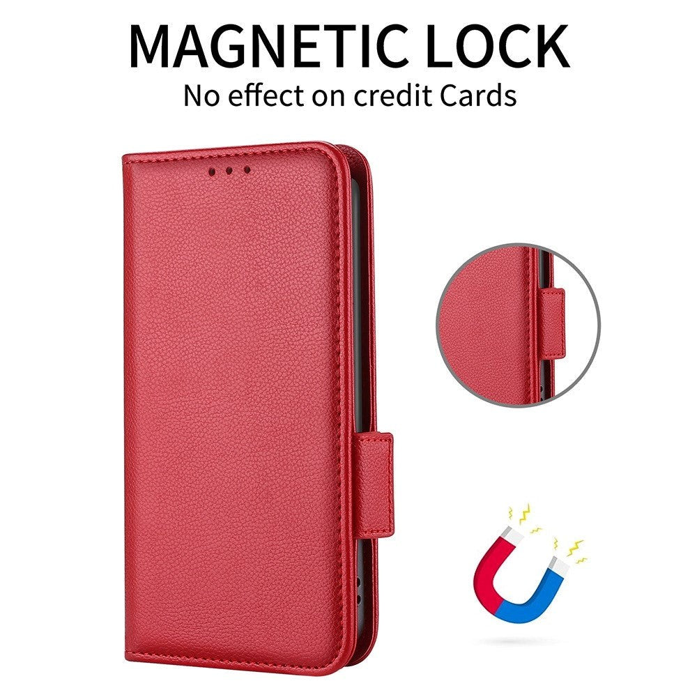 Asus Zenfone 10 / 9 Neutral Leather Wallet Case - Red