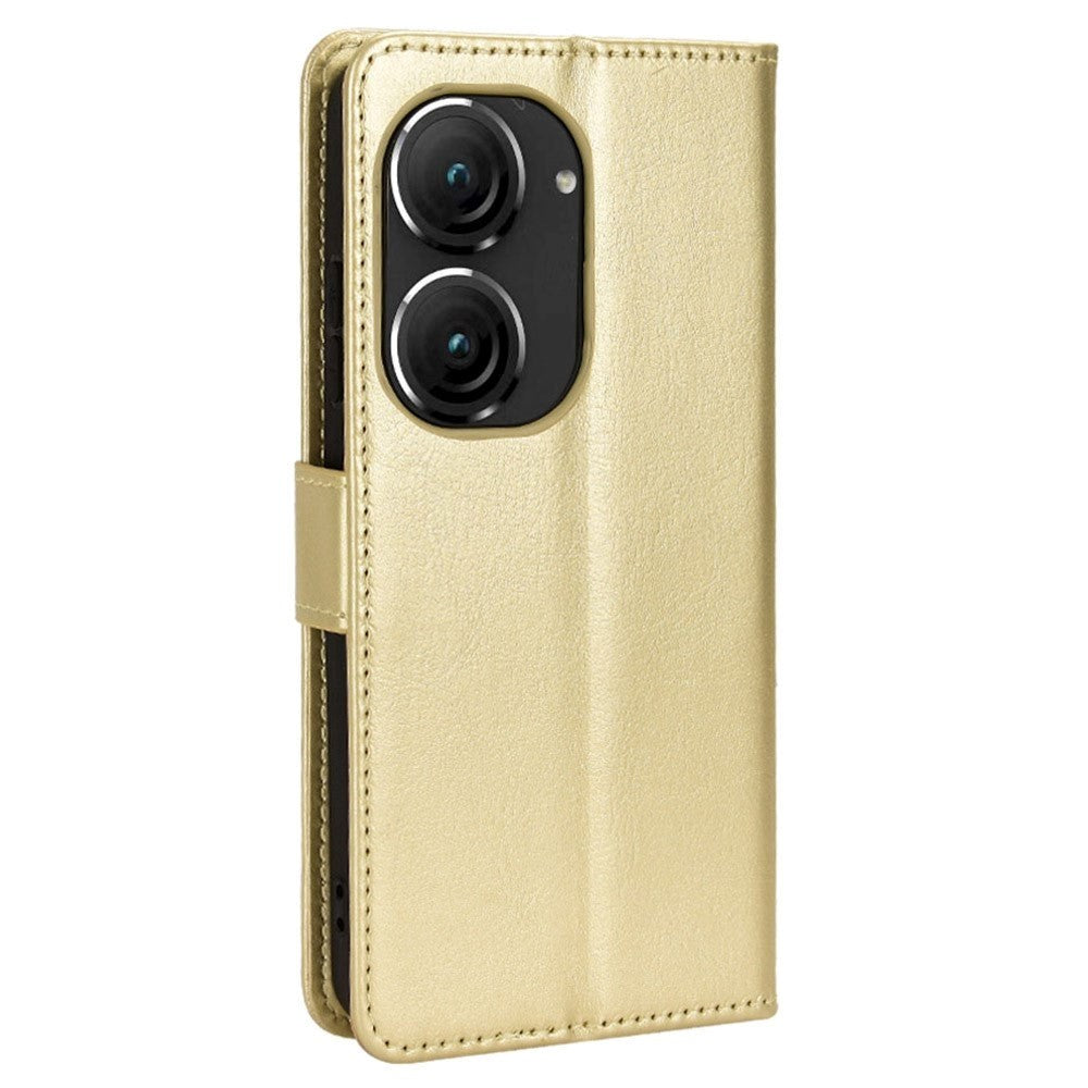 Asus Zenfone 10 / 9 Neutral Leather Wallet Case - Gold