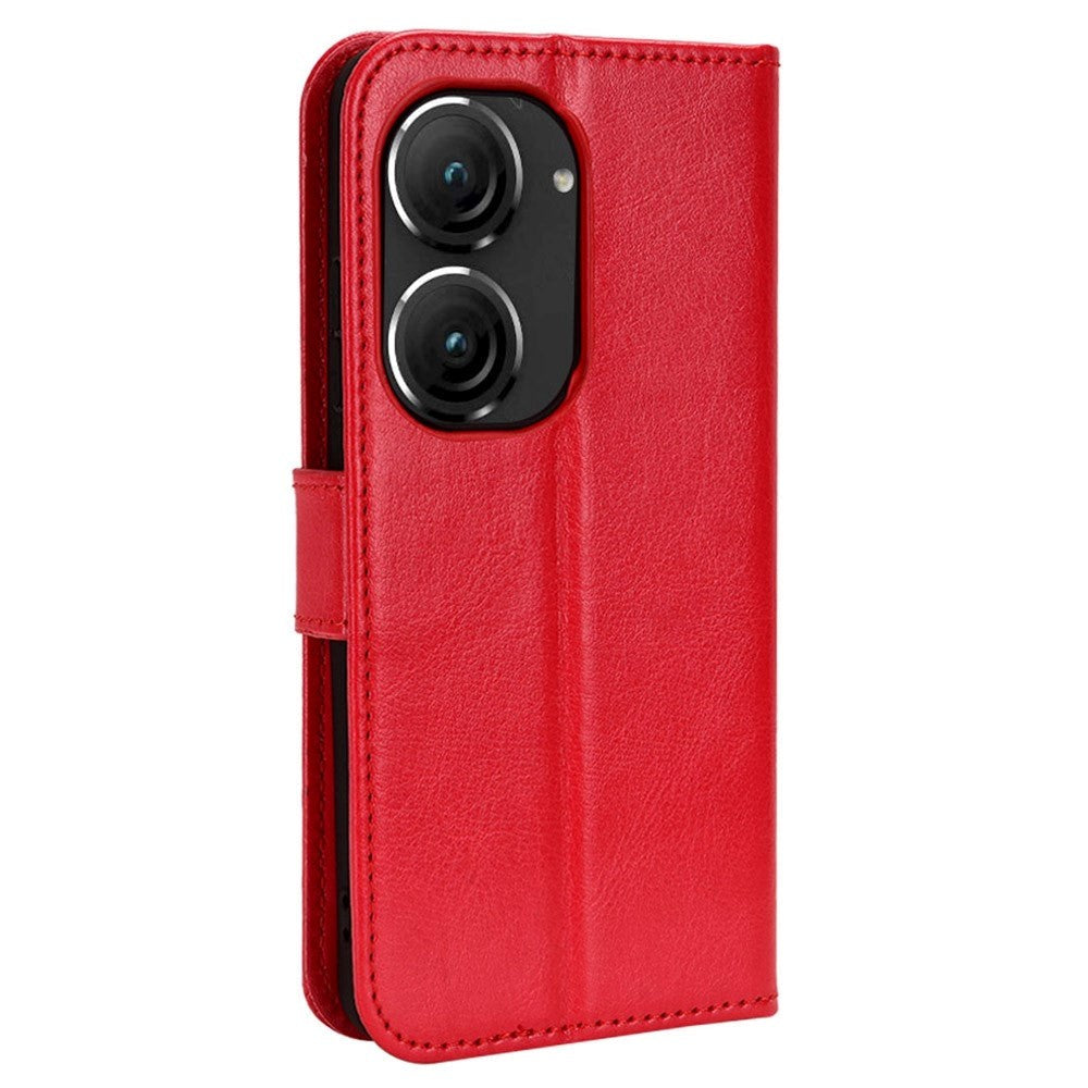 Asus Zenfone 10 / 9 Neutral Leather Wallet Case - Red