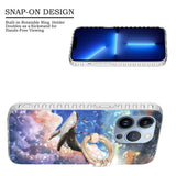 iPhone 14 Pro Max Flexible Plastic Case w. Finger Ring - Whale