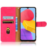 Samsung Galaxy M13 Leather Flip Case with Wallet and Magnetic Closure - Pink