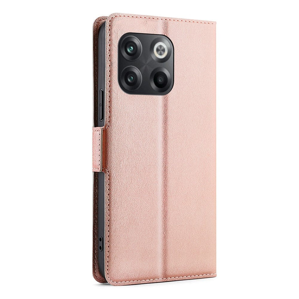 OnePlus 10T Cover with Card Holder & Stand Function - Rose Gold