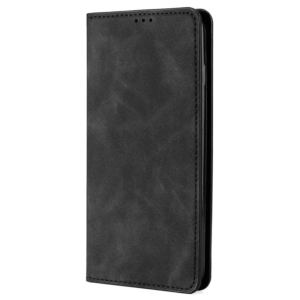 OnePlus 10T Soft PU Leather Case w. Wallet & Magnetic Lock - Black