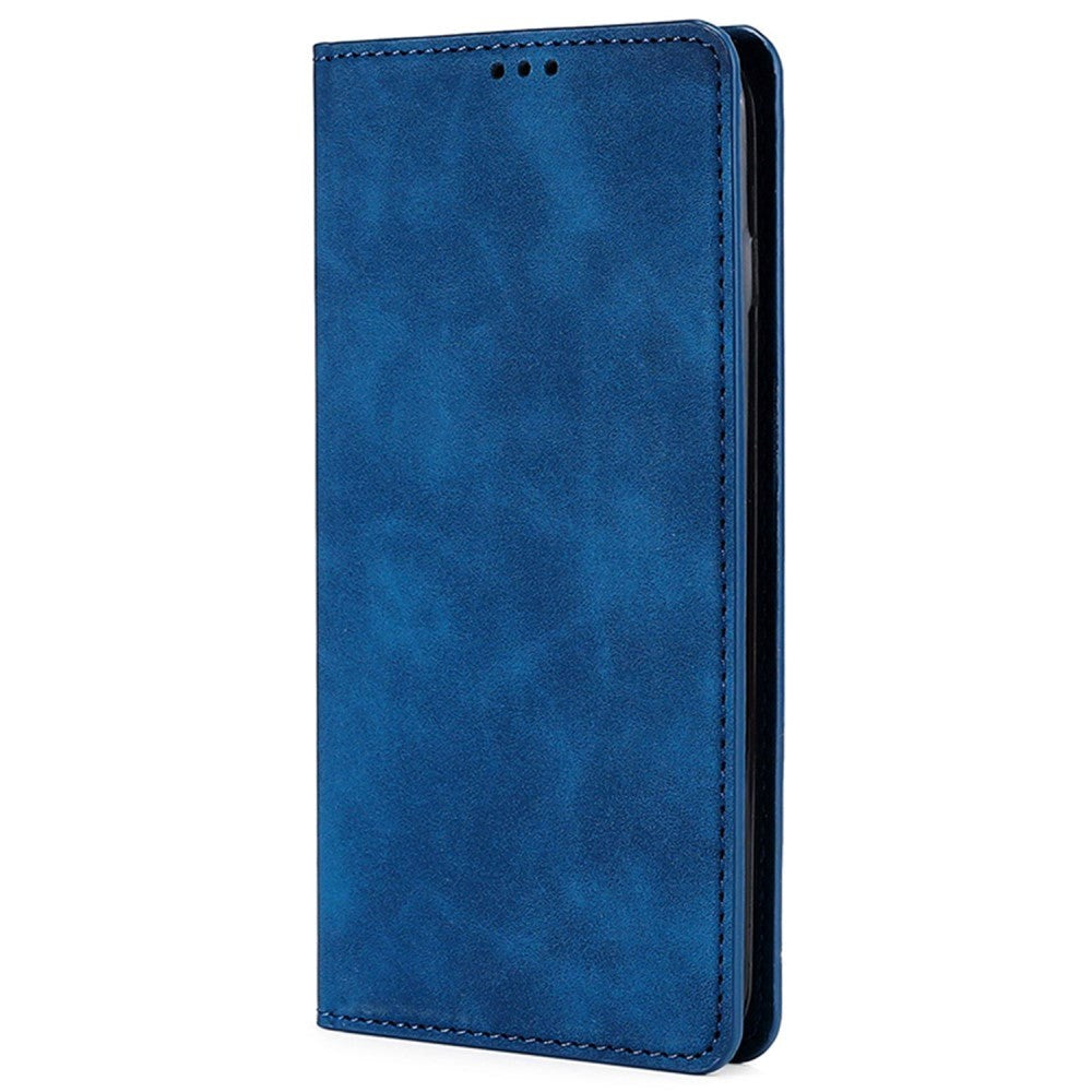 OnePlus 10T Soft PU Leather Case w. Wallet & Magnetic Lock - Blue