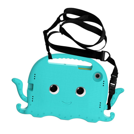 Samsung Galaxy Tab A8 10.5" (2021) Kids Case w. Kickstand - Octopus - Turquoise