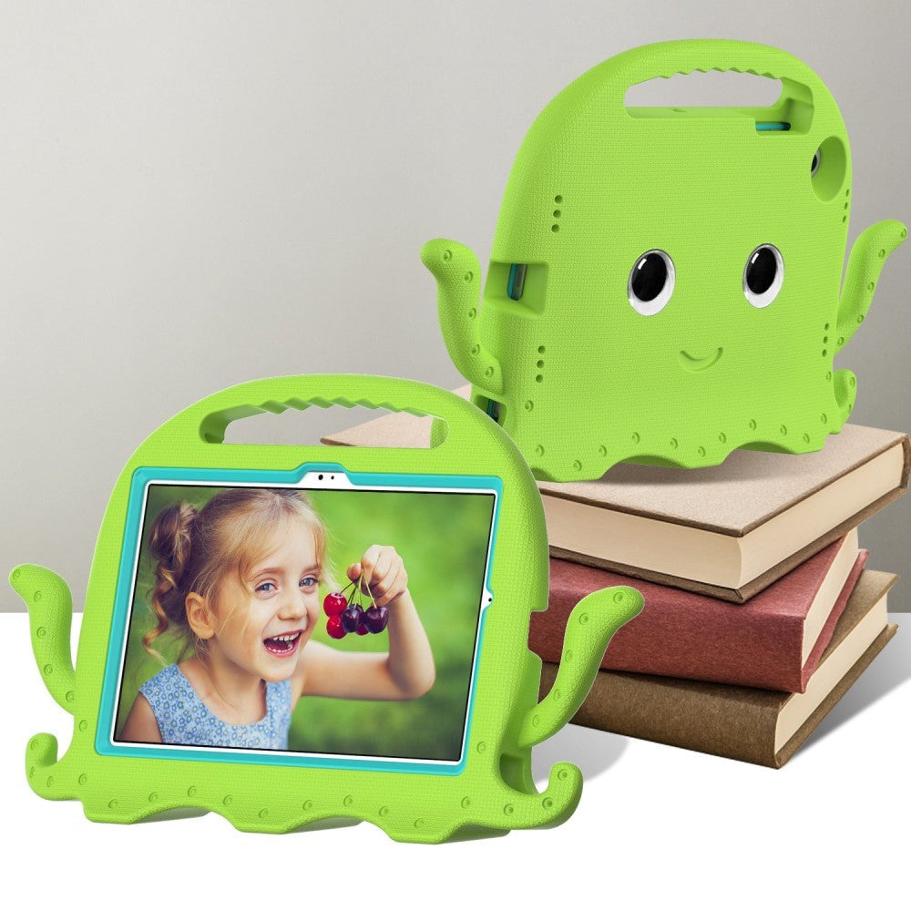 Samsung Galaxy Tab A8 10.5" (2021) Kids Case w. Kickstand - Octopus - Green