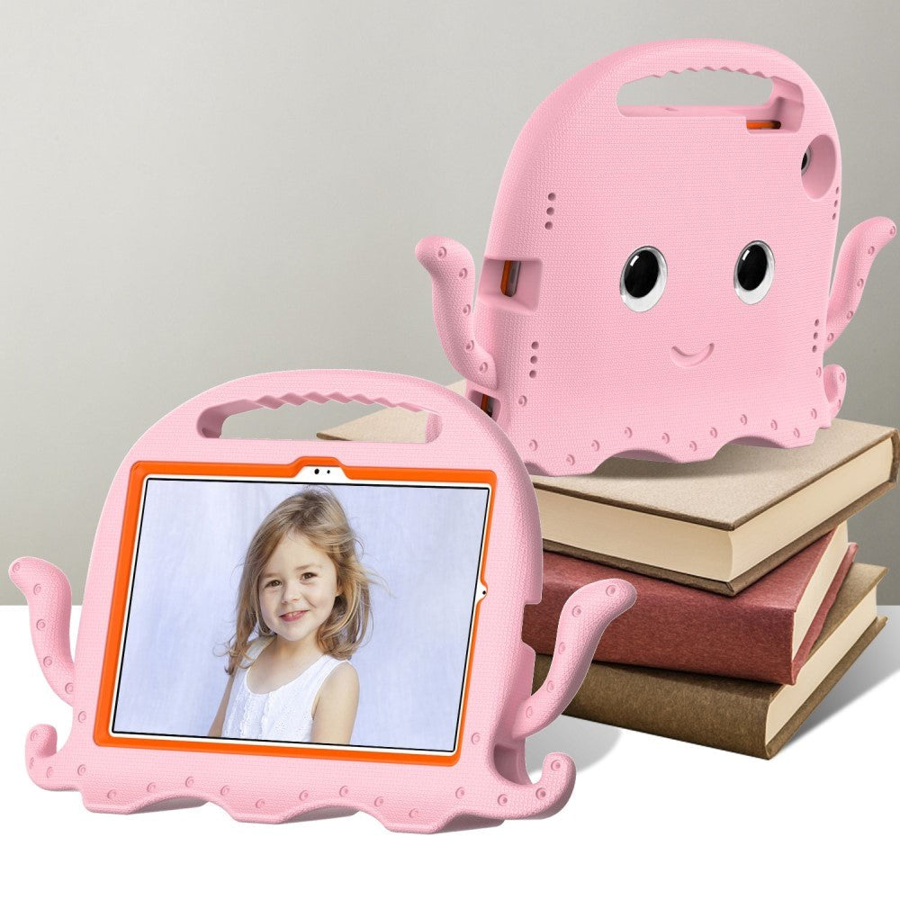 Samsung Galaxy Tab A8 10.5" (2021) Kids Case w. Kickstand - Octopus - Baby Pink