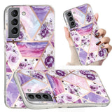 EIDERWOOD Samsung Galaxy S22+ (Plus) Flexible Plastic Case with Geometric Design - Purple / Pink