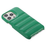 iPhone 11 Pro Leather Covered 3D Plastic Back Case - Green