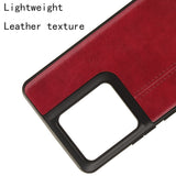 EIDERWOOD Motorola Edge 50 Pro Leather Coated Plastic Case - Red