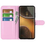 EIDERWOOD Motorola Edge 50 Ultra Litchi Leather Flip Case w. Wallet - Pink