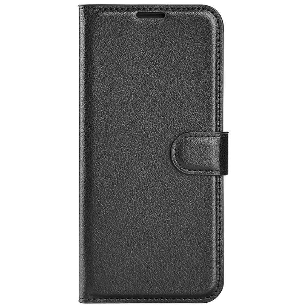 EIDERWOOD Motorola Edge 50 Ultra Litchi Leather Flip Case w. Wallet - Black