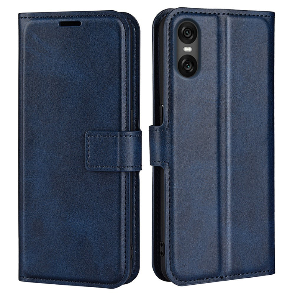 EIDERWOOD Sony Xperia 10 VI Faux Leather Flip Cover with Stand Function & Card Holder - Blue