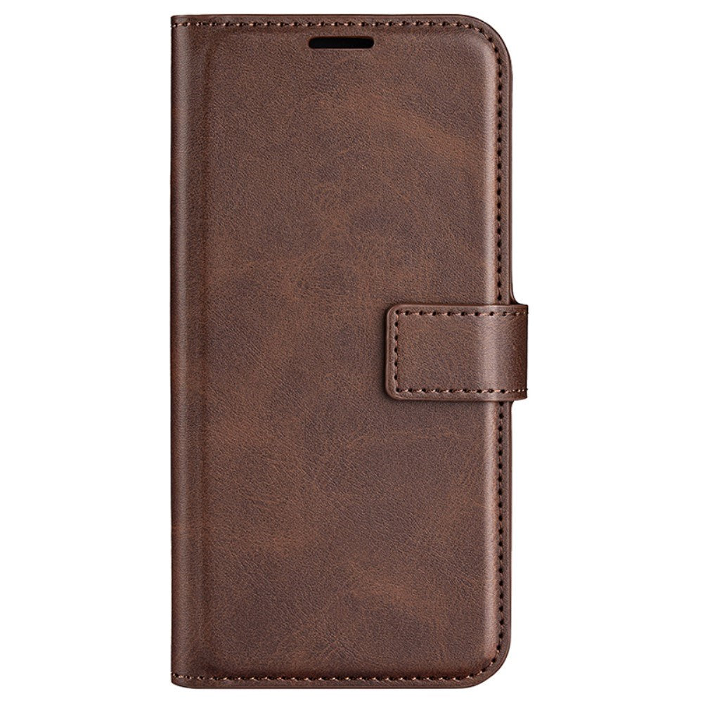 EIDERWOOD Sony Xperia 10 VI Faux Leather Flip Cover with Stand Function & Card Holder - Dark Brown