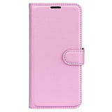 EIDERWOOD Motorola Edge 50 Fusion Litchi Leather Flip Case w. Wallet - Pink