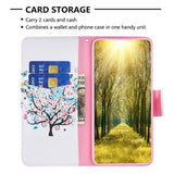 EIDERWOOD iPhone 16 Pro Leather Case w, Wallet & Print - Flowers Tree