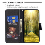 EIDERWOOD iPhone 16 Pro Max Leather Case w, Wallet & Print - "Don't Touch My Phone" - Bear