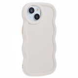 iPhone 15 EIDERWOOD Flexible Plastic Wavy Case - White