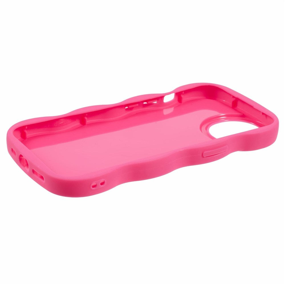 iPhone 15 EIDERWOOD Flexible Plastic Wavy Case - Pink